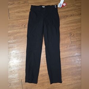 89th & Madison Black High-Rise Slim Tapered Pants